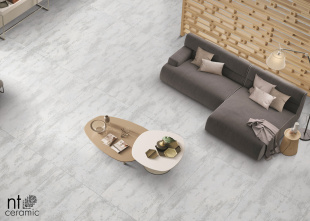 Керамогранит NT Ceramic Metallic White арт. NTT99609M (60x120) матовый, карвинг